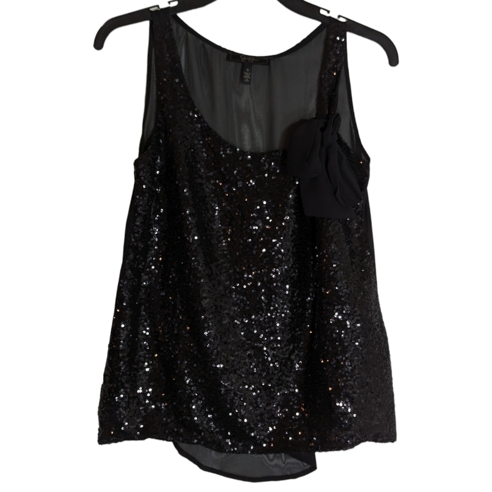 Jessica Simpson Black Sequin‎ Tank Size S
